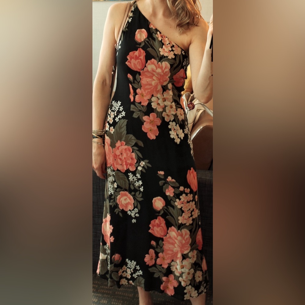 Reformation Eastside Dress, Vivette color, one shoulder size 6